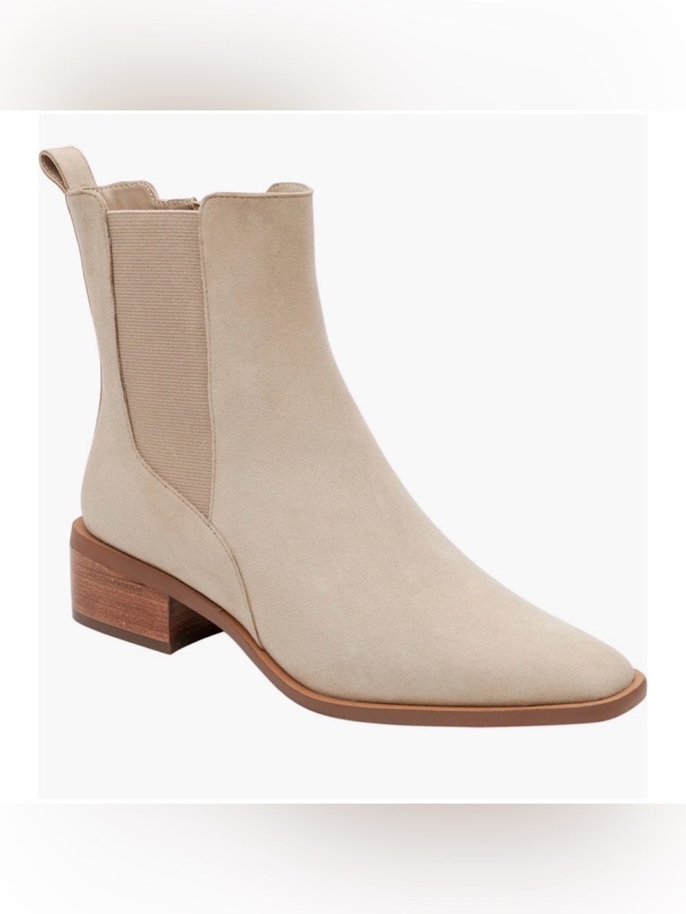 Paolo Cream Suede Chelsea Ankle Boot